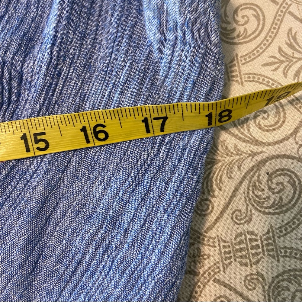 Hatch Sz 2 Sarah Maternity Steel Blue Gauze Cotton India Ruffle Midi Maxi Dress - Picture 9 of 11
